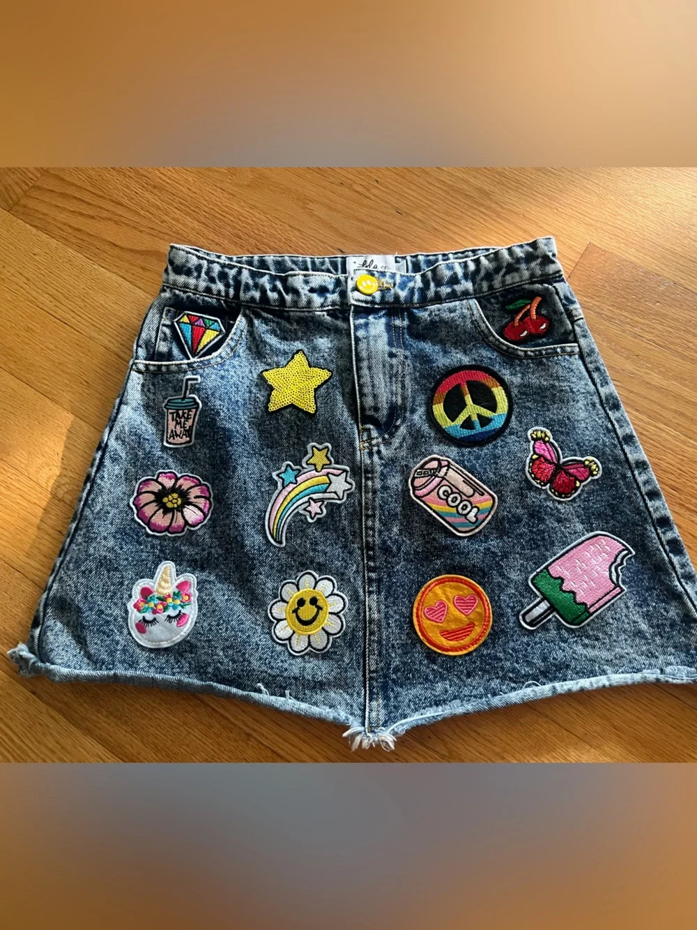 the Lola + The Boys All About The Patch Denim Skirt